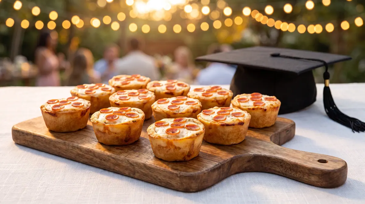 Italian Pizza Muffins at a graduation celebration