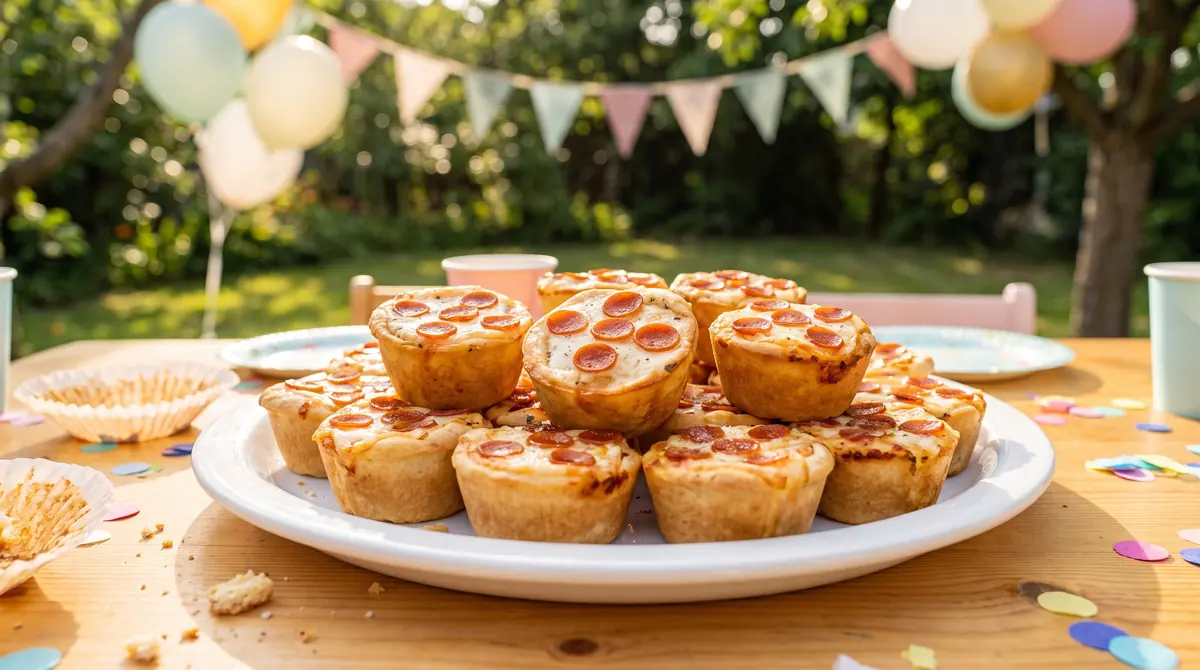 Italian Pizza Muffins at a children’s birthday party