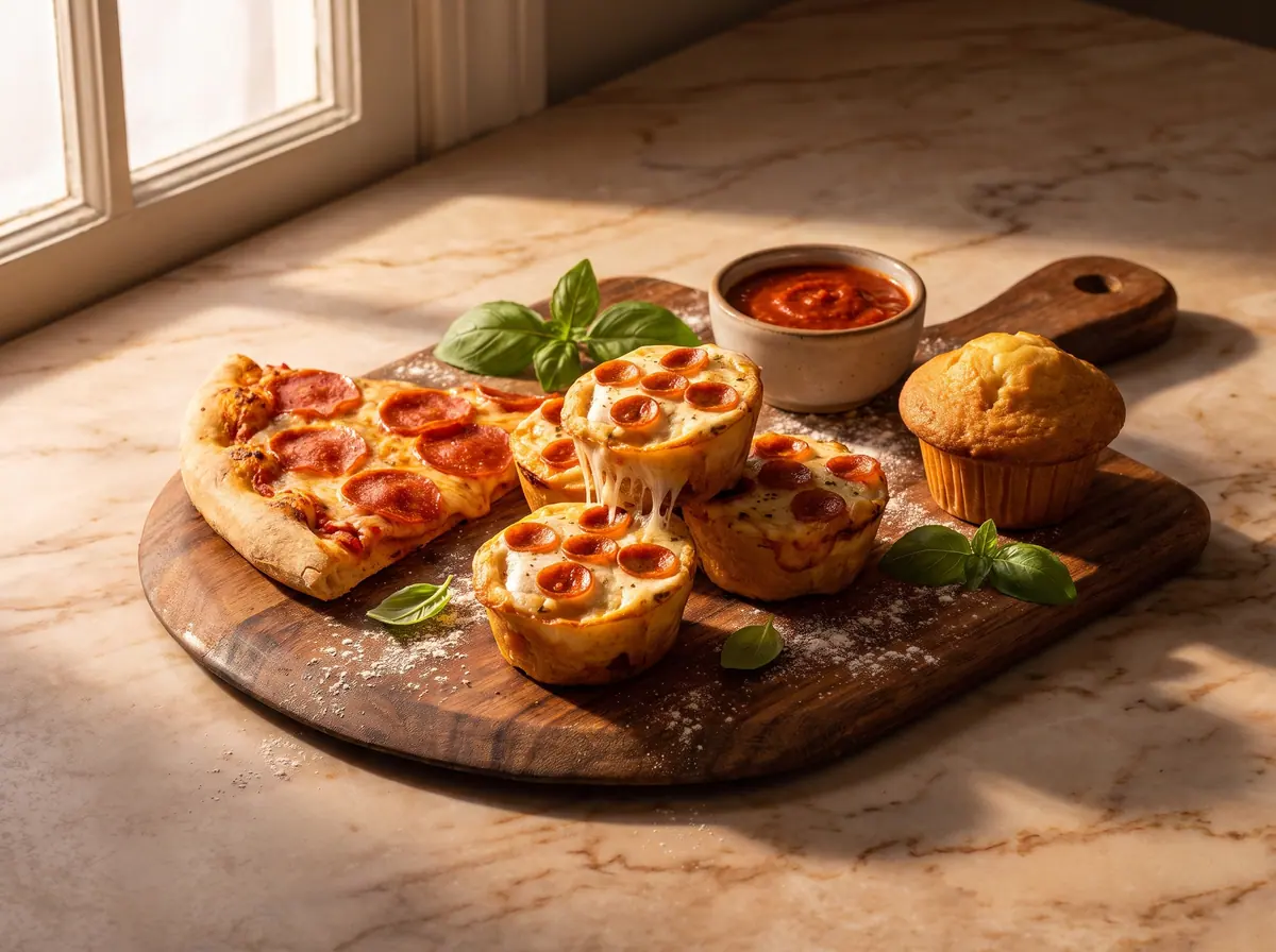 Pizza and muffin — the two classics behind the fusion